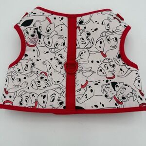 Disney 101 Dalmatians Dog Harness Large Red White Spotted Vest Adjustable